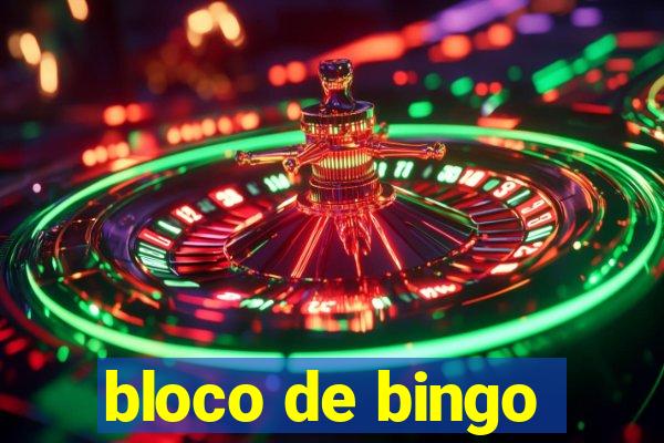 bloco de bingo