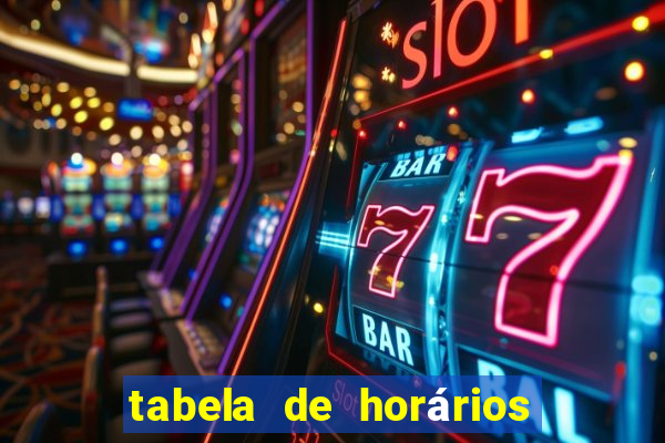 tabela de horários fortune tiger