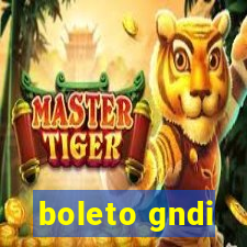 boleto gndi