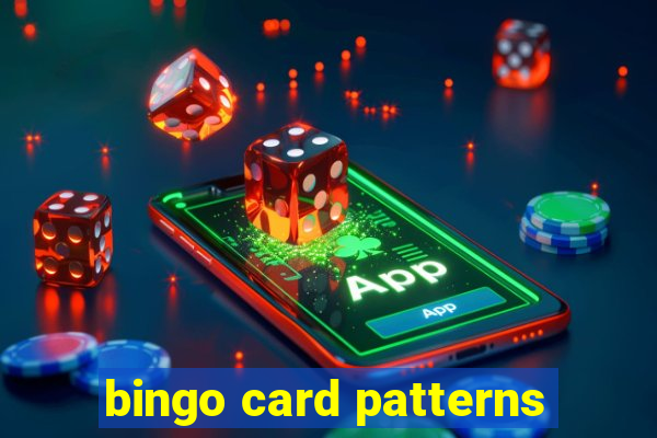 bingo card patterns