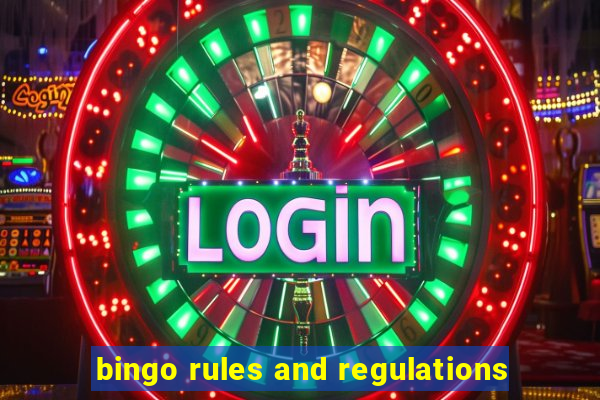 bingo rules and regulations