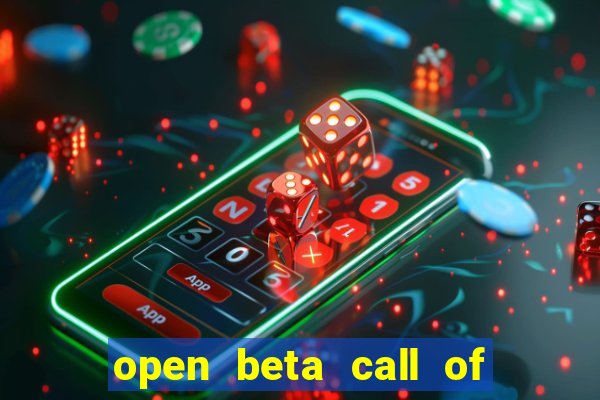 open beta call of duty black ops 6