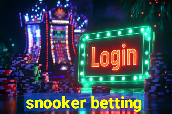 snooker betting