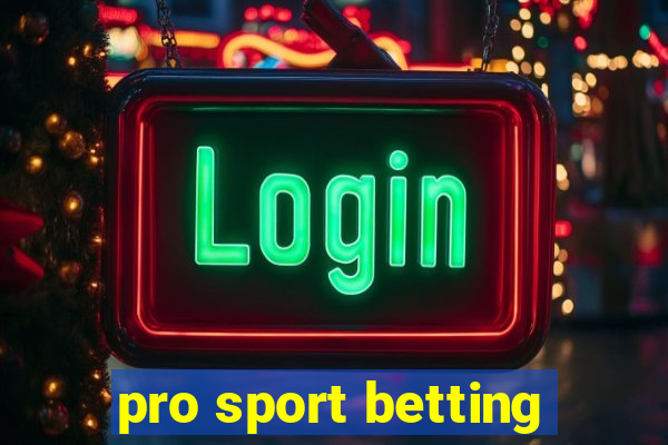 pro sport betting