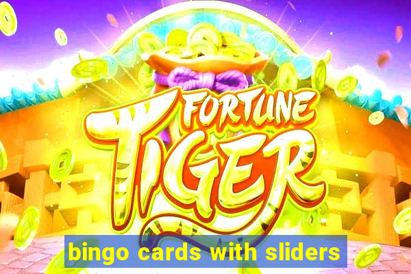 bingo cards with sliders