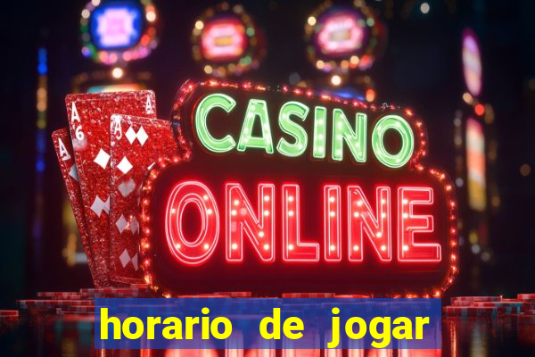 horario de jogar fortune tiger