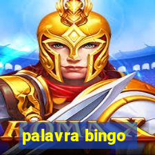 palavra bingo