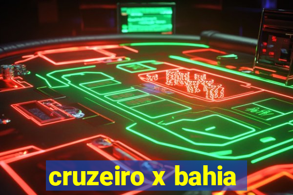 cruzeiro x bahia