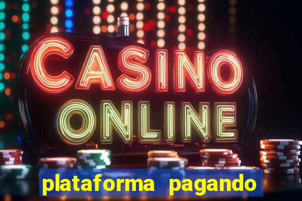 plataforma pagando bonus no cadastro