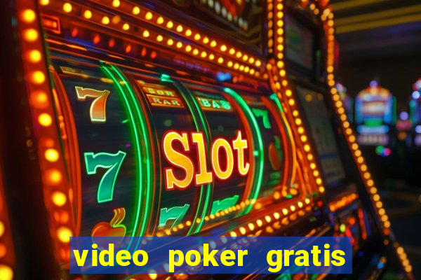 video poker gratis slot machine