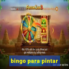 bingo para pintar