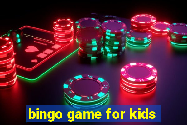 bingo game for kids