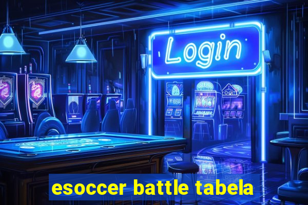 esoccer battle tabela