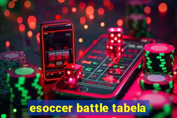 esoccer battle tabela