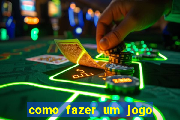 como fazer um jogo de aposta