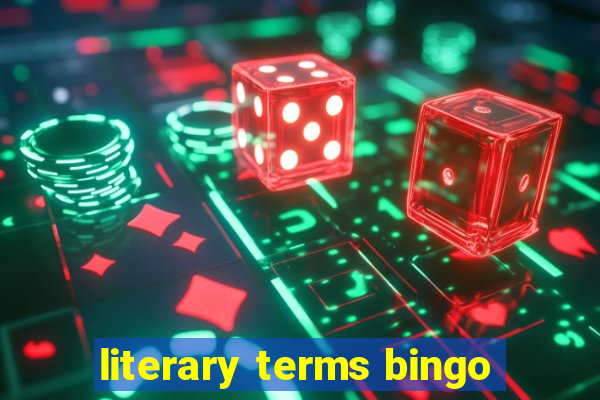 literary terms bingo