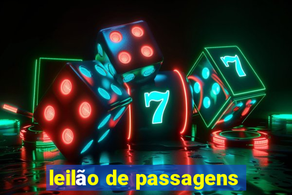 leilão de passagens