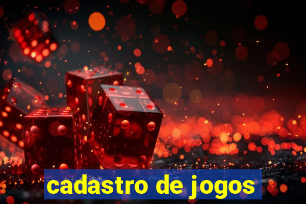 cadastro de jogos