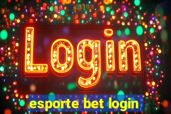 esporte bet login