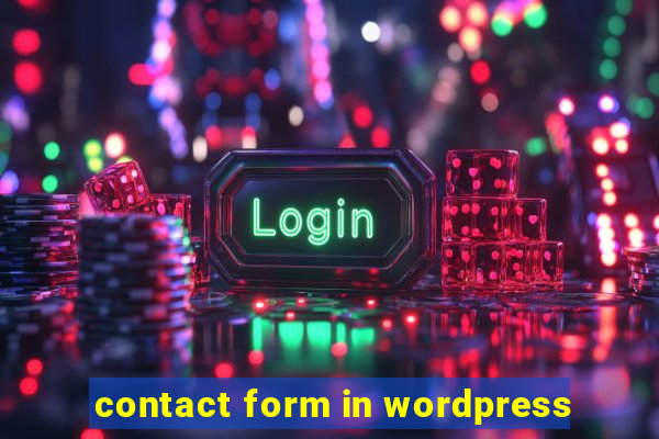 contact form in wordpress