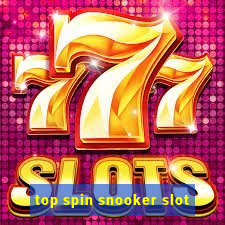 top spin snooker slot