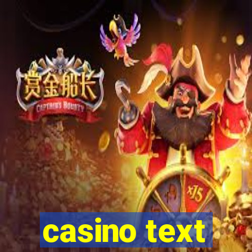 casino text