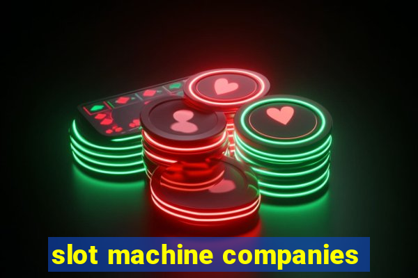 slot machine companies