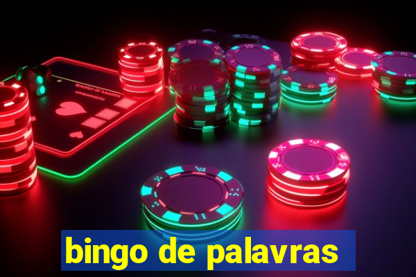 bingo de palavras