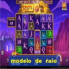 modelo de raio para imprimir