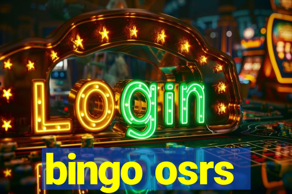 bingo osrs