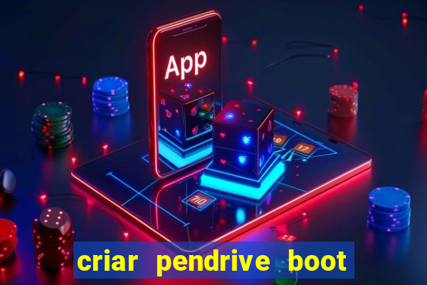 criar pendrive boot windows 10