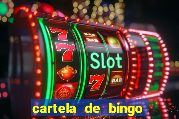 cartela de bingo cha de panela