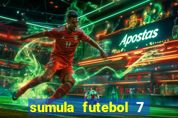 sumula futebol 7 society excel