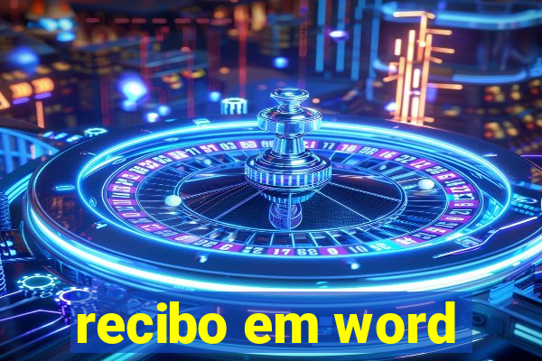 recibo em word