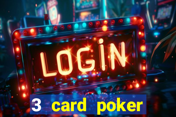 3 card poker casino game