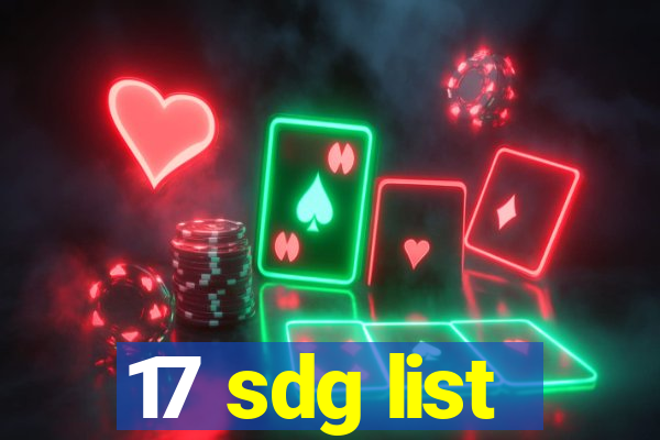 17 sdg list