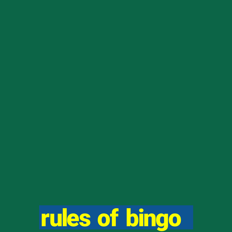 rules of bingo