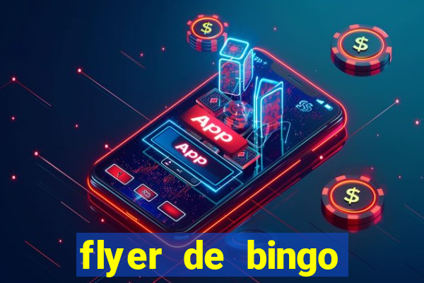 flyer de bingo para editar