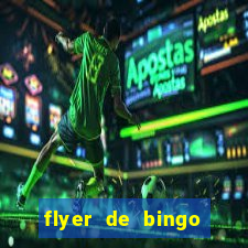 flyer de bingo para editar