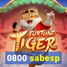 0800 sabesp