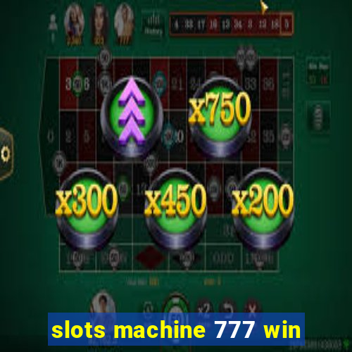 slots machine 777 win