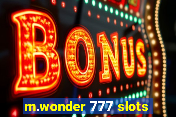 m.wonder 777 slots