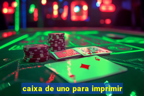 caixa de uno para imprimir