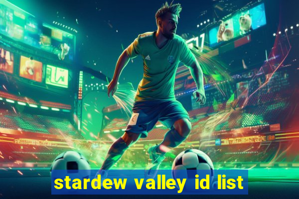 stardew valley id list