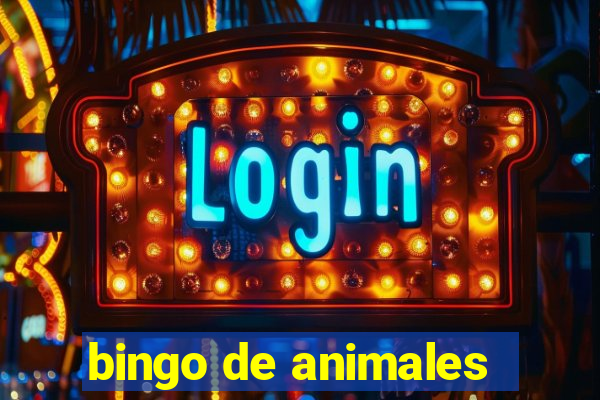 bingo de animales