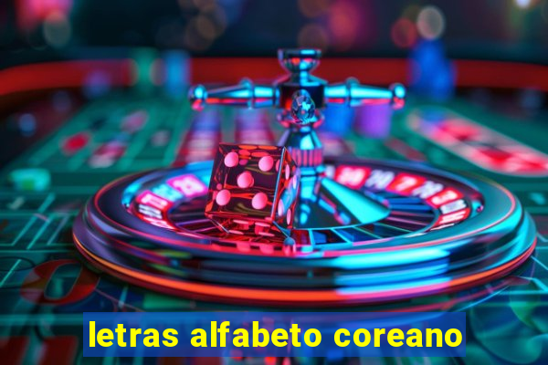 letras alfabeto coreano