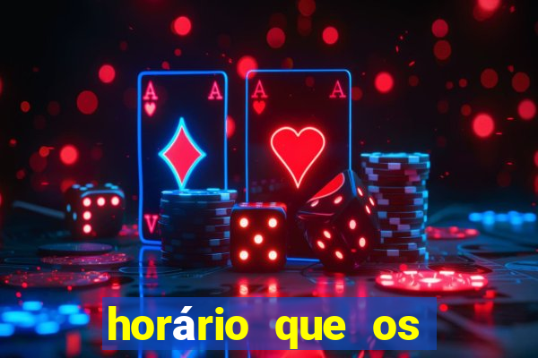 horário que os slots pagam