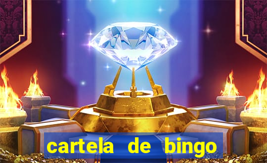 cartela de bingo com letras