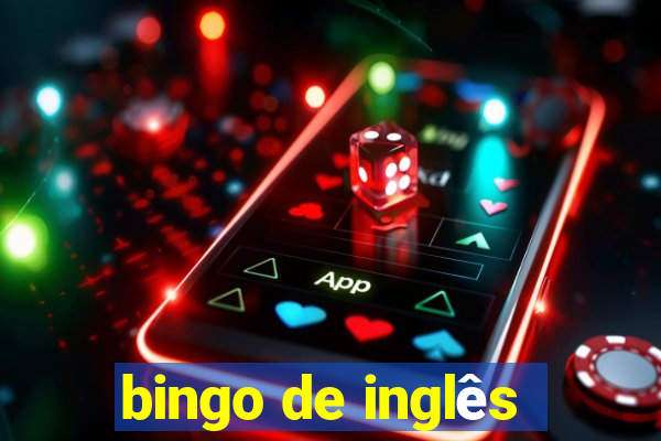 bingo de inglês