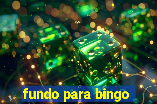 fundo para bingo